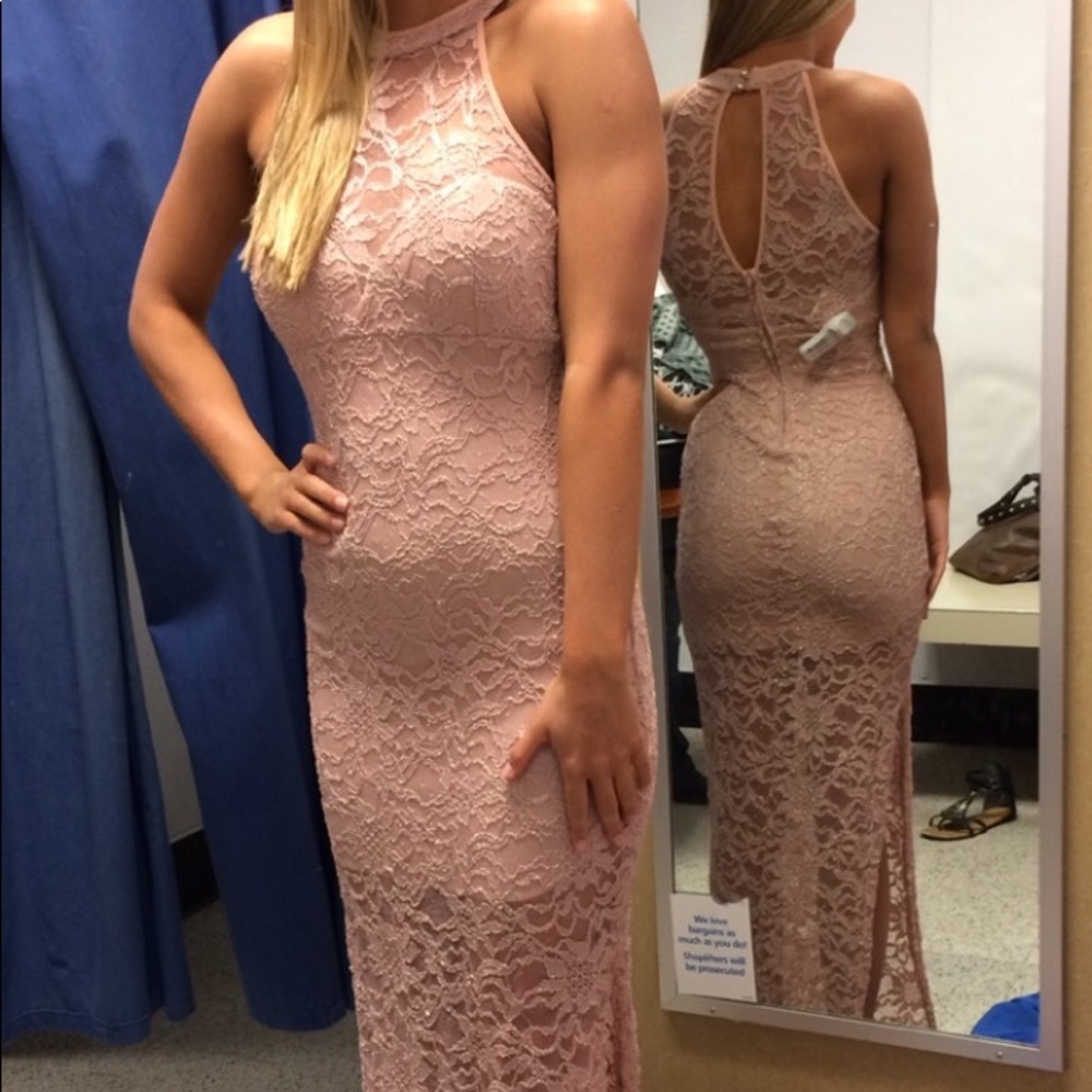 Pink prom dress
